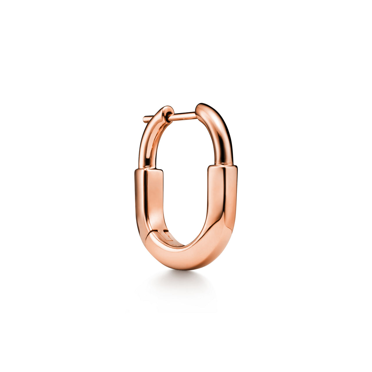 Tiffany Lock:Small Earrings in Rose Gold image number 2