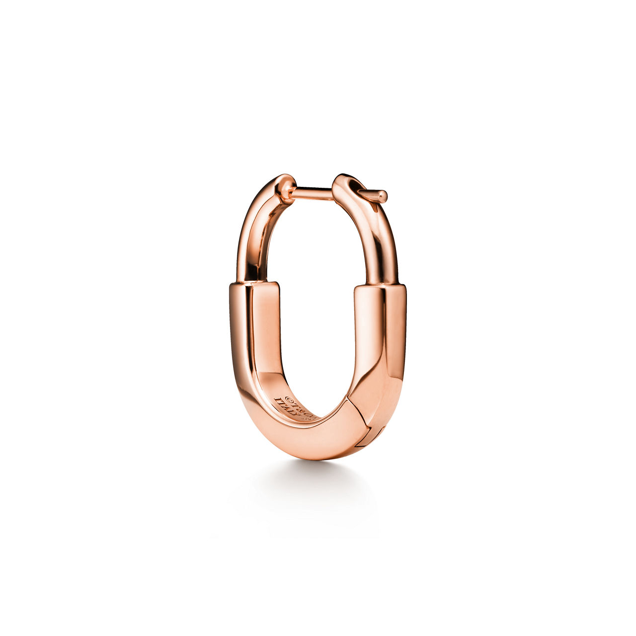 Tiffany Lock:Small Earrings in Rose Gold image number 3