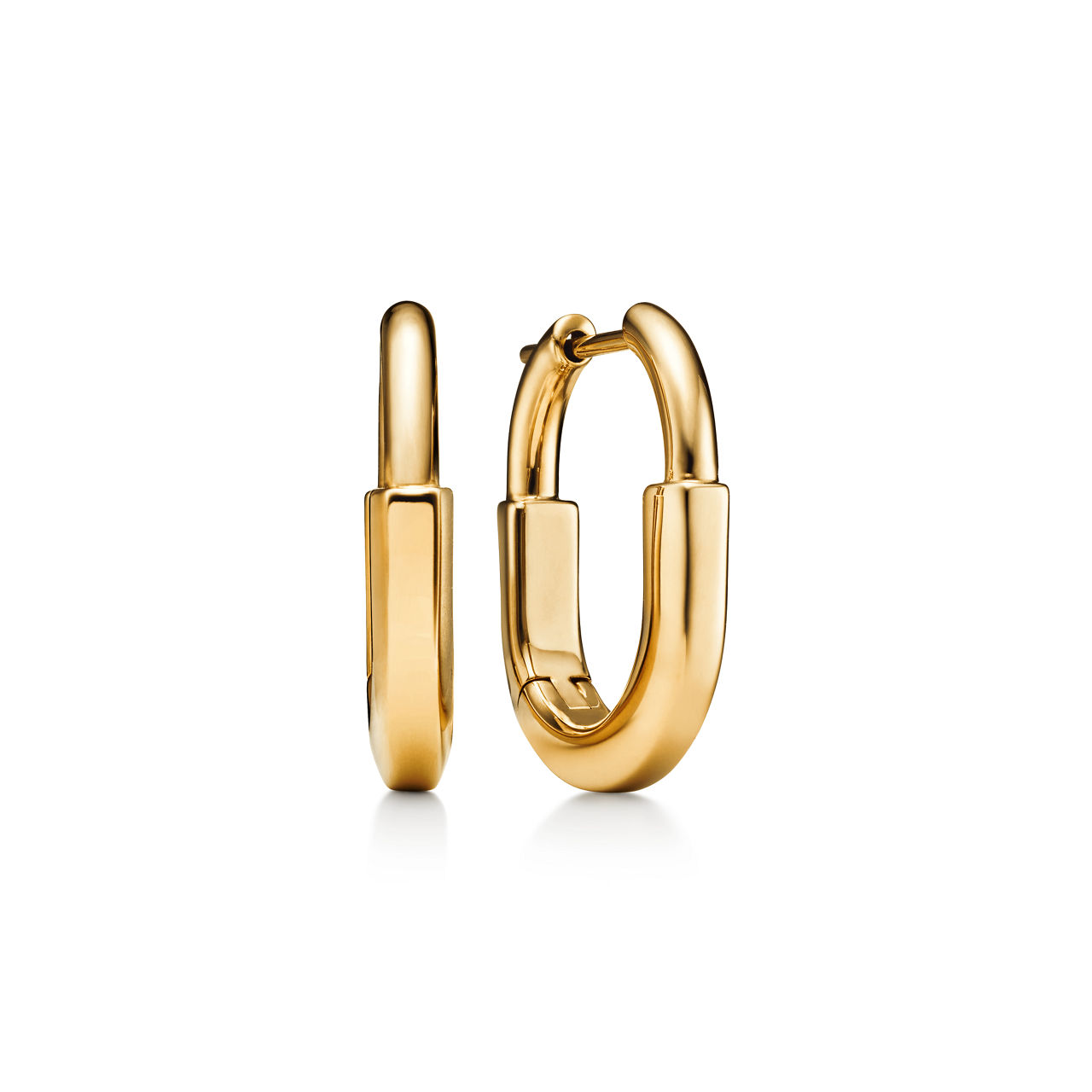 Tiffany Lock:Small Earrings in Yellow Gold image number 0