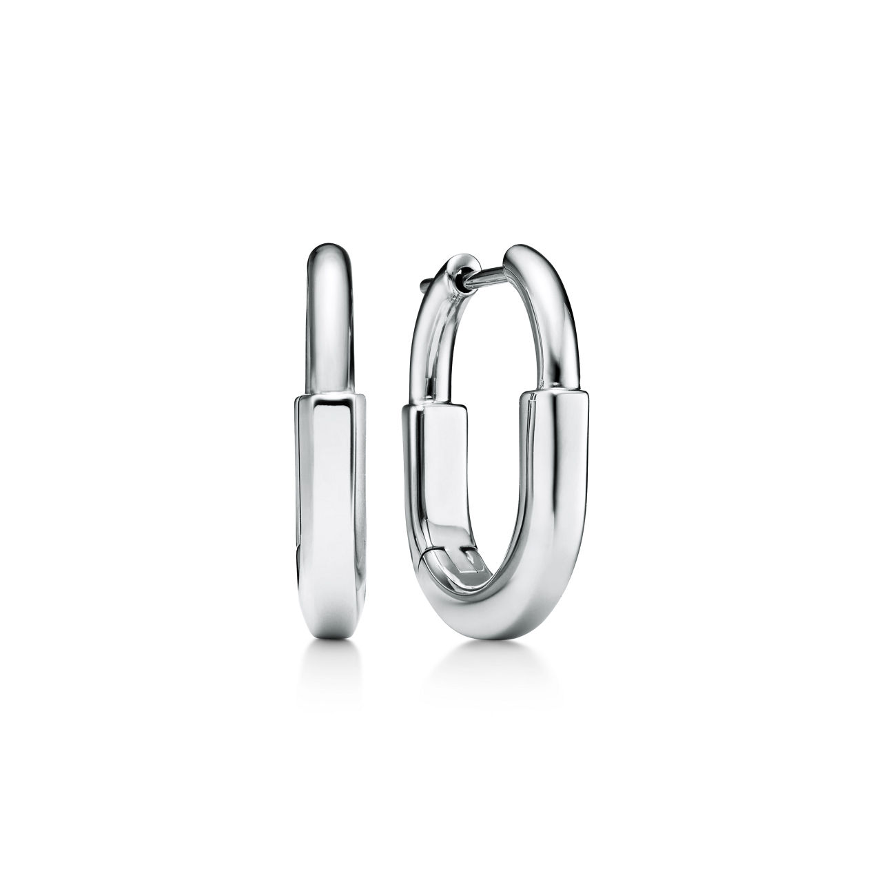 Boucles d’oreilles taille Small en or blanc 18 carats