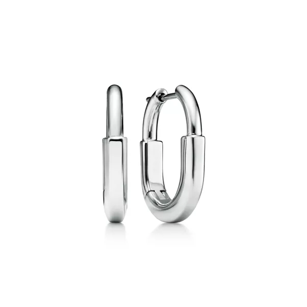 Boucles d’oreilles taille Small en or blanc 18 carats