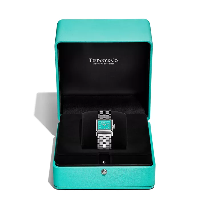 Union Square:20 mm Watch in Steel with a Tiffany Blue® Dial, 4