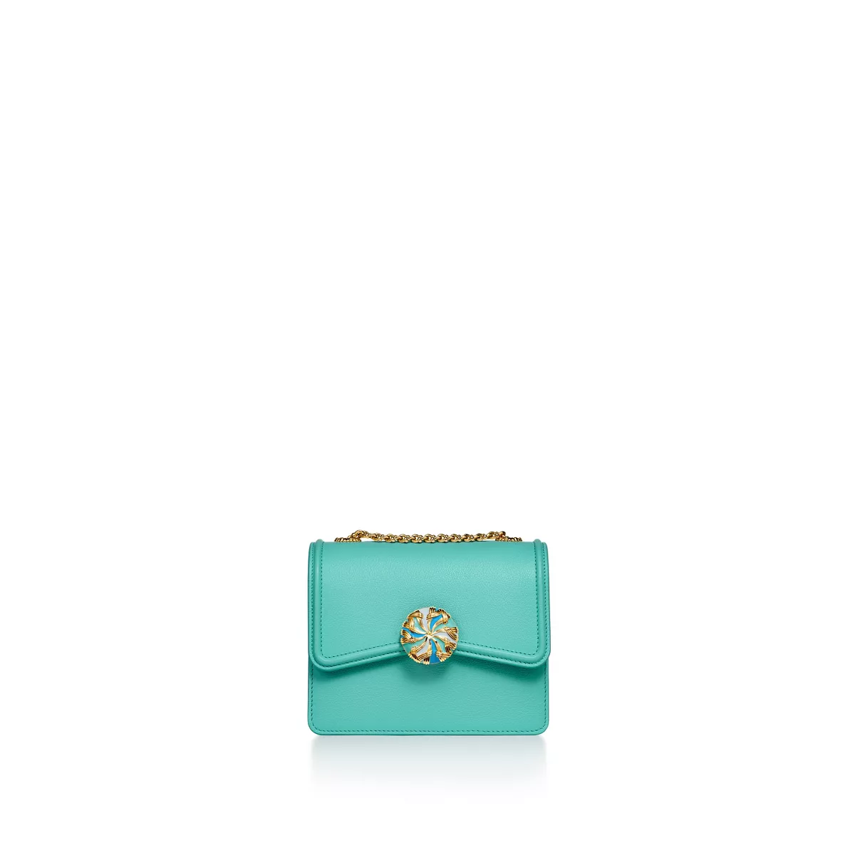 Small Ribbons Shoulder Bag in Tiffany Blue&reg; Leather