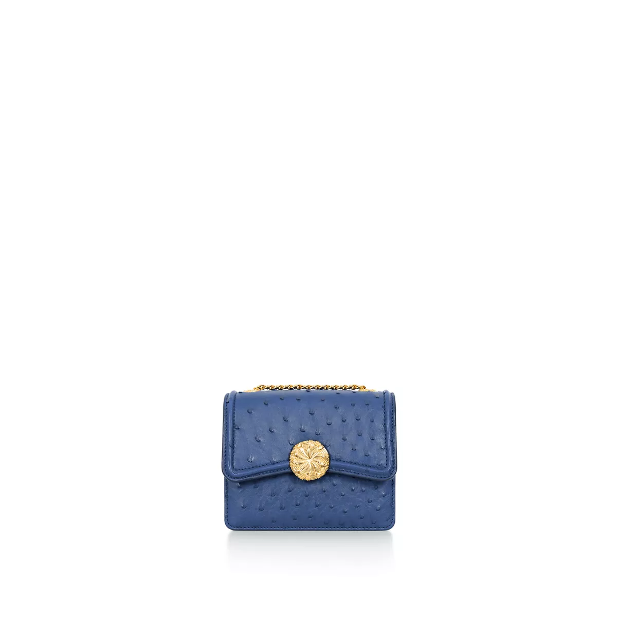 Small Ribbons Shoulder Bag in Ostrich Leather