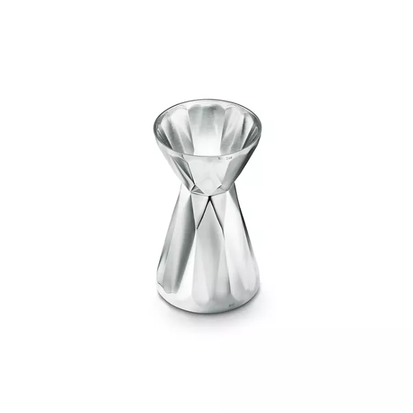 Jigger in Brass with Silver Plate