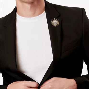 Apollo by Tiffany:Brooch in Gold and Platinum with Diamonds, 2