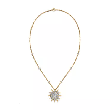 Apollo by Tiffany:Pendant in Gold and Platinum with Diamonds, 3