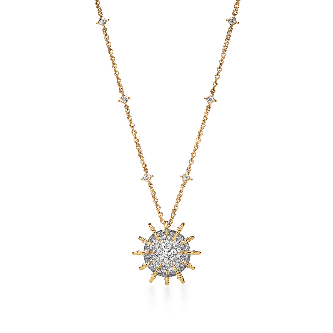 Apollo by Tiffany:Pendant in Gold and Platinum with Diamonds image number 0