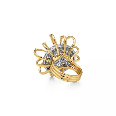 Apollo by Tiffany:Ring in Yellow Gold and Platinum with Diamonds, 3