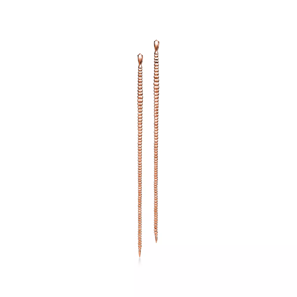 Snake Earrings in Rose Gold