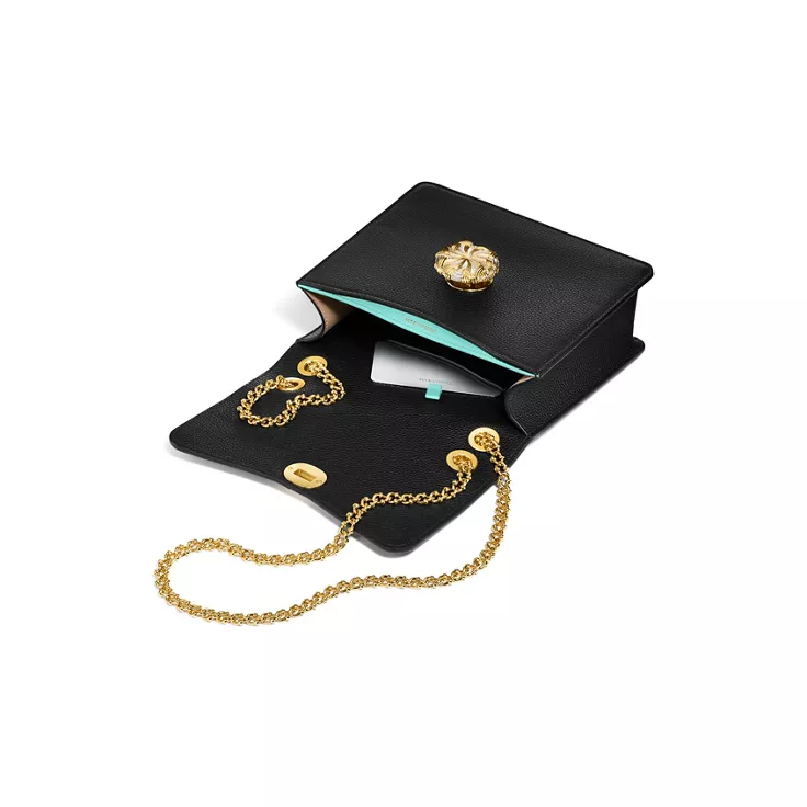 Tiffany & Co. Schlumberger®:Medium Ribbons Shoulder Bag in Black Leather, 1