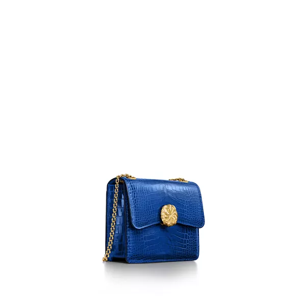 Medium Ribbons Shoulder Bag in Alligator Leather