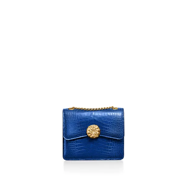 Medium Ribbons Shoulder Bag in Alligator Leather