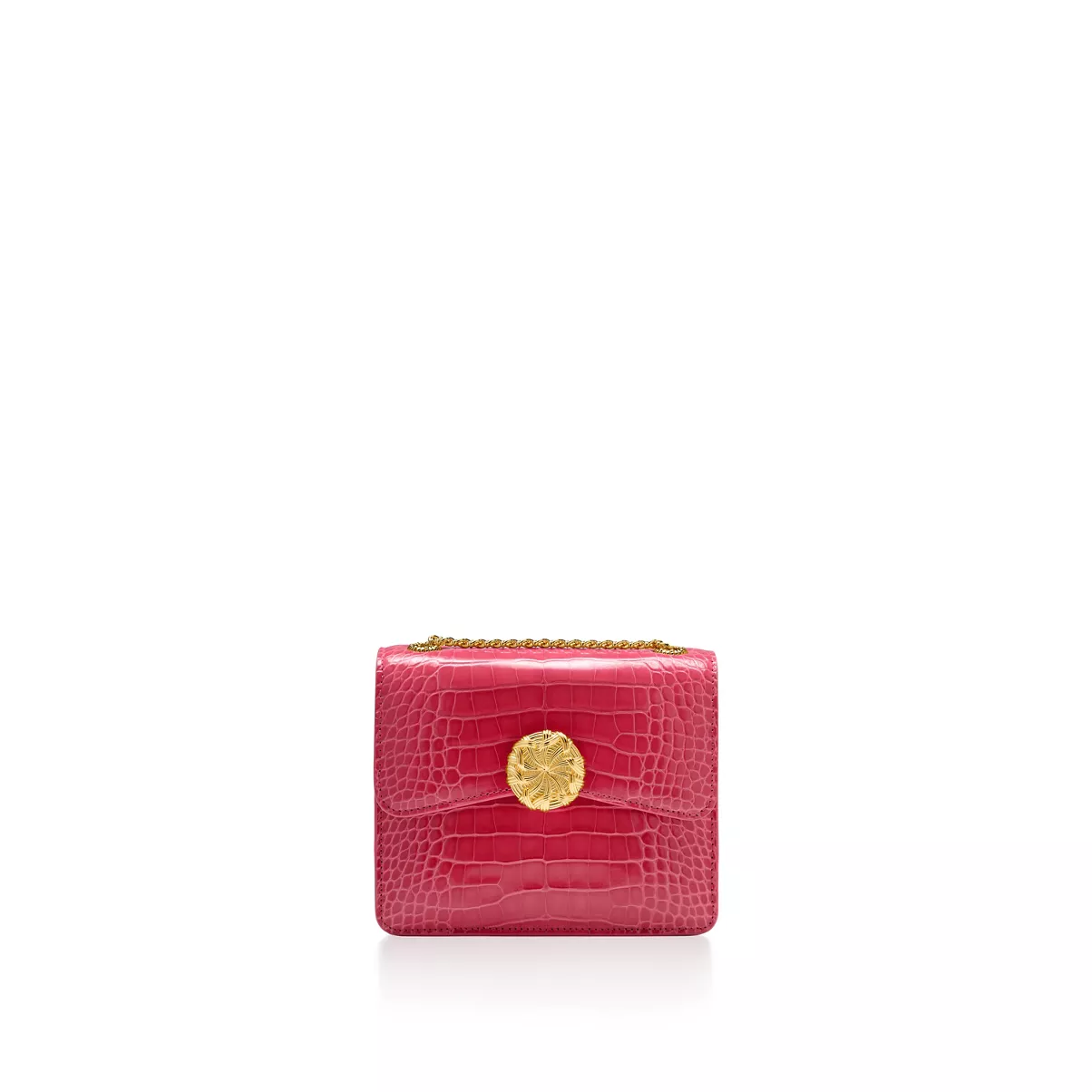 Medium Ribbons Shoulder Bag in Alligator Leather