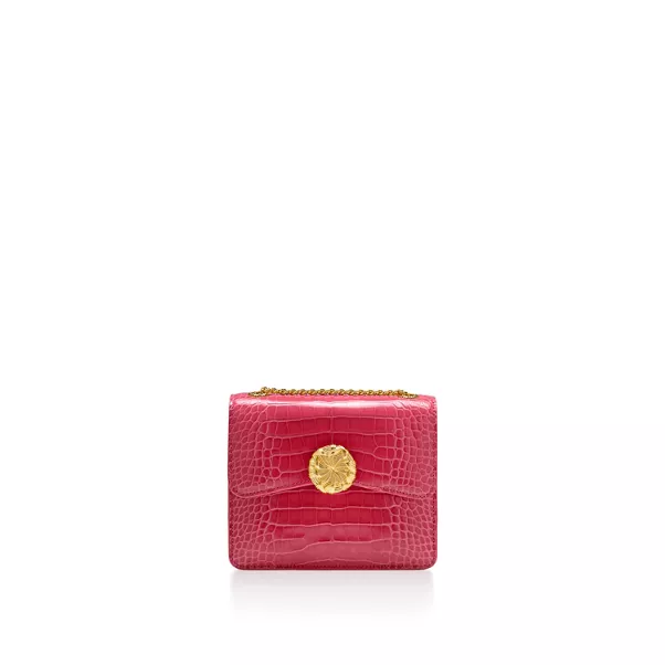 Medium Ribbons Shoulder Bag in Alligator Leather