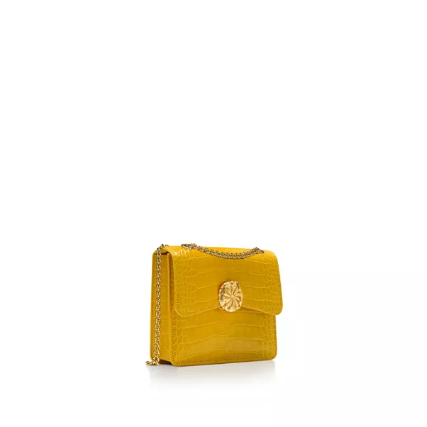 Medium Ribbons Shoulder Bag in Alligator Leather