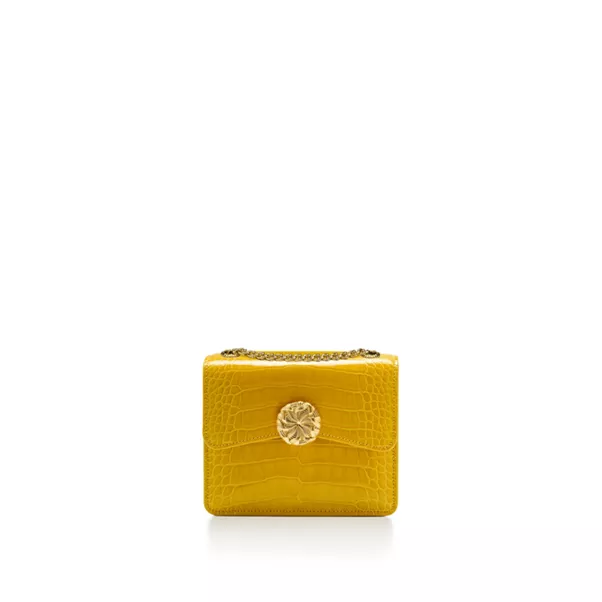 Medium Ribbons Shoulder Bag in Alligator Leather