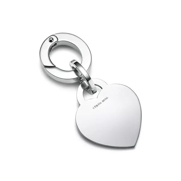 Heart Pet Collar Charm in Stainless Steel