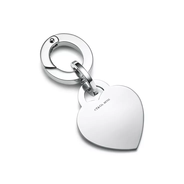 Return to Tiffany™:Herzförmiger Tierhalsband-Charm aus Edelstahl, 1