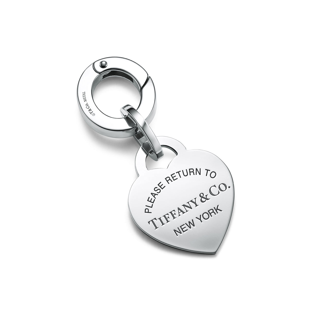 Return to Tiffany™:Heart Pet Collar Charm in Stainless Steel image number 0