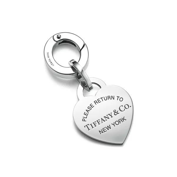 Heart Pet Collar Charm in Stainless Steel