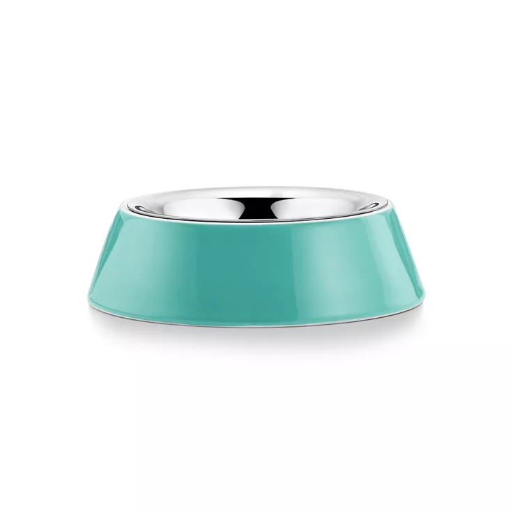Pet Essentials:Small Bowl in Porcelain and Stainless Steel, 2