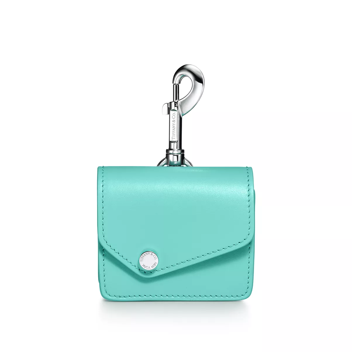 Waste Bag Holder in Tiffany Blue&trade; Leather