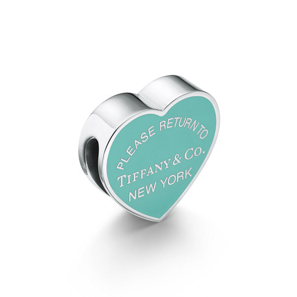 Return to Tiffany™:Heart Scarf Ring in Palladium-plated Brass