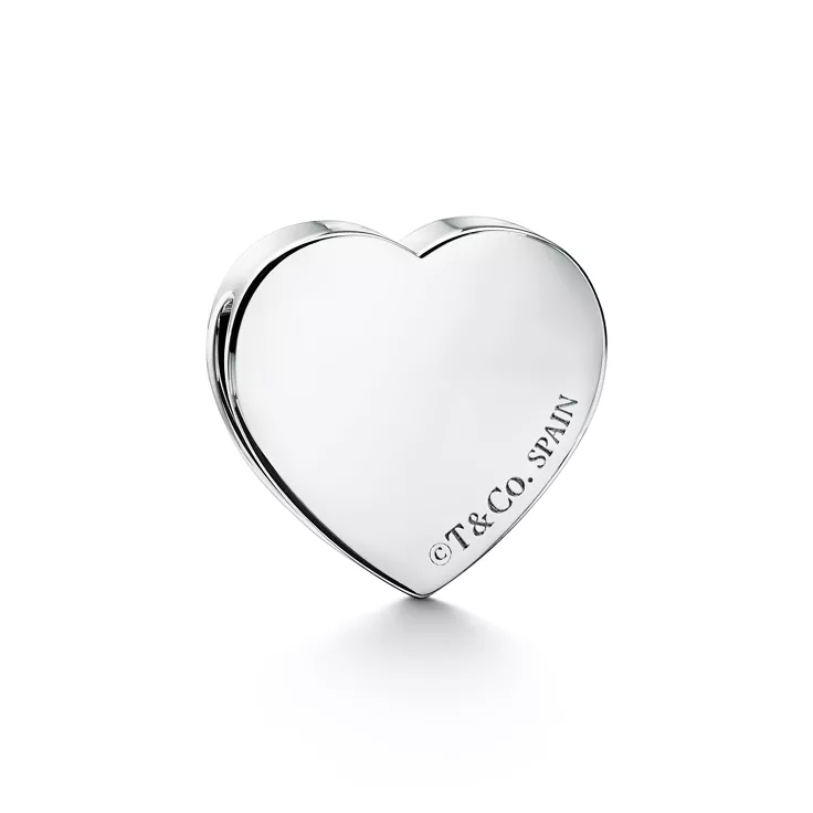 Return to Tiffany™:Heart Scarf Ring in Palladium-plated Brass, 2