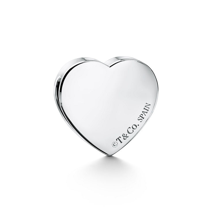 Return to Tiffany™:Heart Scarf Ring in Palladium-plated Brass image number 2