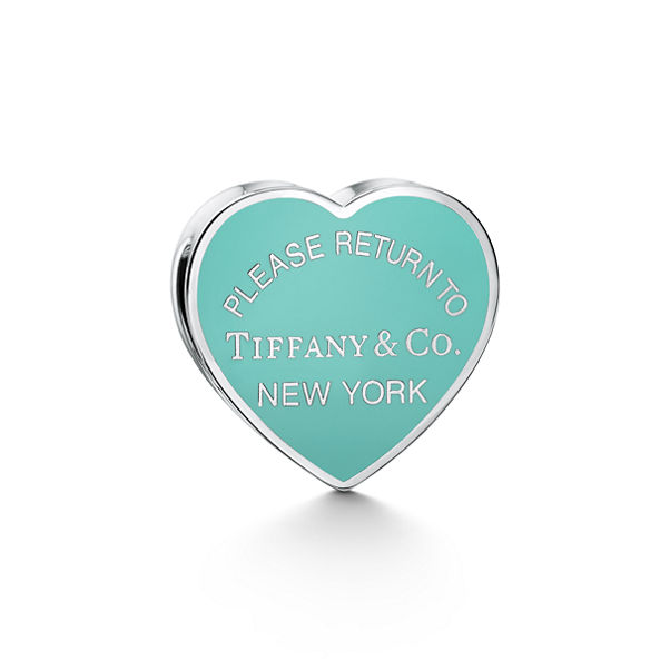 Return to Tiffany™:Heart Scarf Ring in Palladium-plated Brass