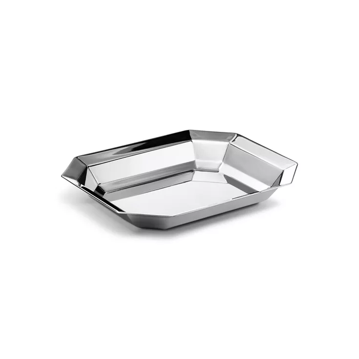 Tiffany Facets:Vaciabolsillos de latón chapado en plata, 1