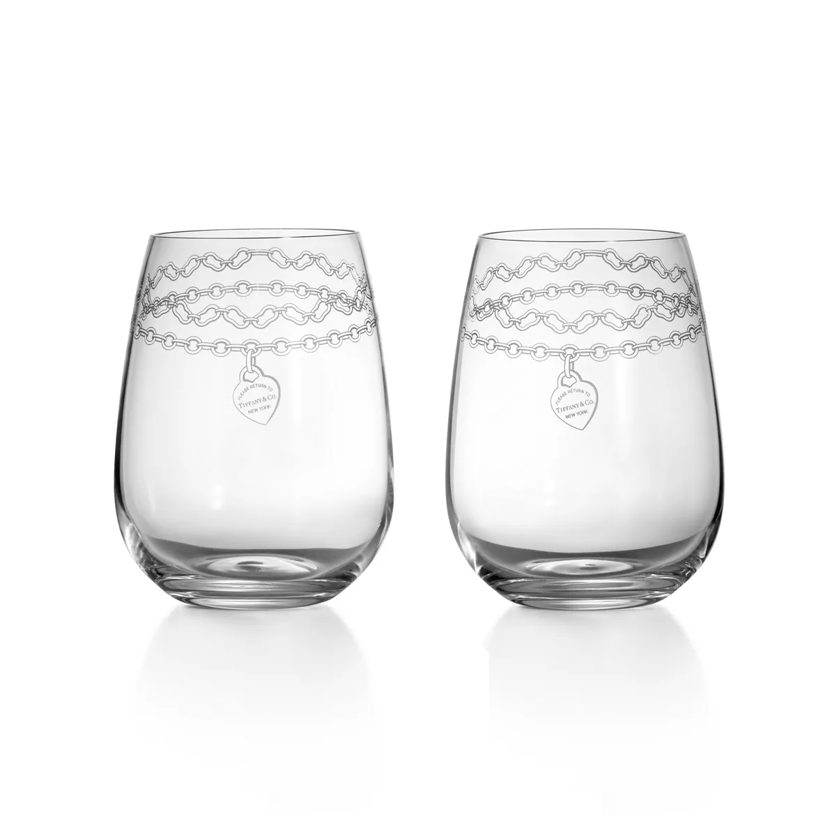 Ge&auml;tzter Wei&szlig;wein-Tumbler aus Kristallglas, 2er-Set