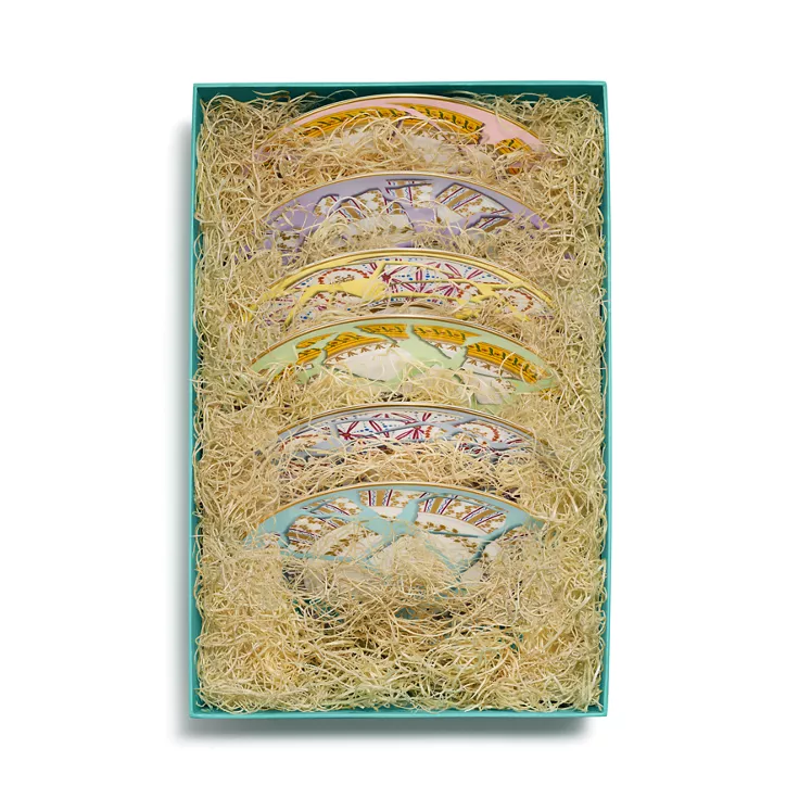 Tiffany & Co. x Fondation César:Dessert Plates Set of Six, in Bone China, 1