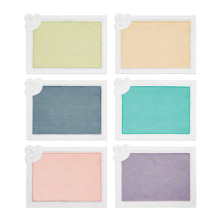 Tiffany & Co. x Fondation César:Cocktail Napkins Set of Six, in Linen image number 1