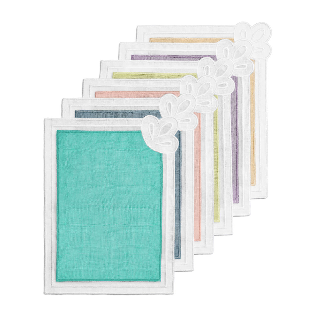 Cocktail Napkins Set of Six, in Linen
