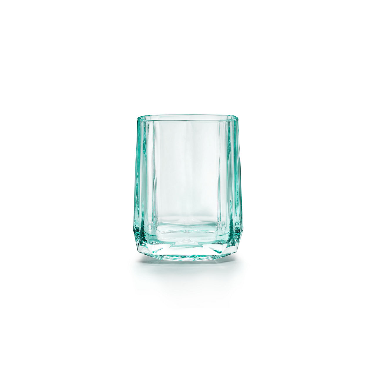 Vaso para Old Fashioned doble de cristal color Tiffany Blue®