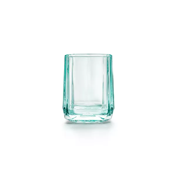 Double Old-fashioned Glass in Tiffany Blue® Crystal Glass