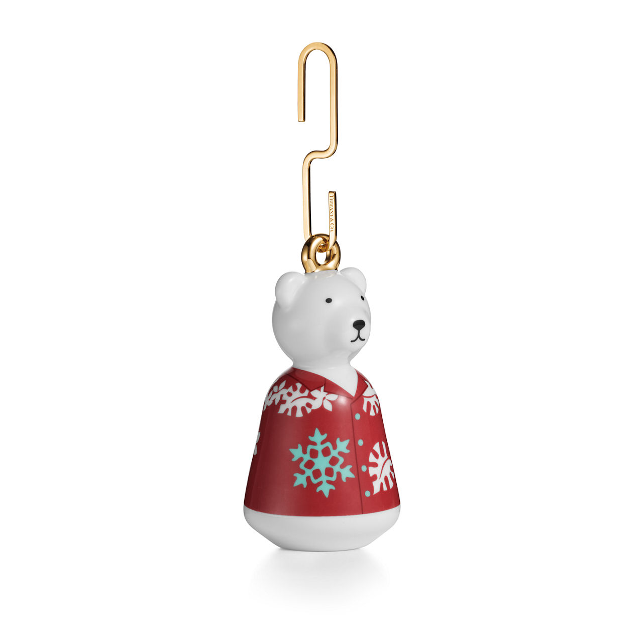 Hawaiian Polar Bear Ornament in Multicoloured Bone China