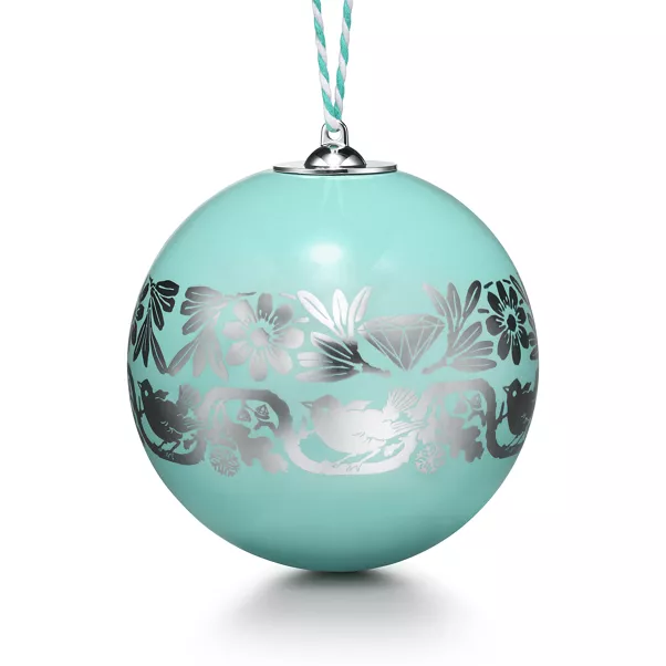 Tannenbaumschmuck aus Ton in Tiffany Blue®