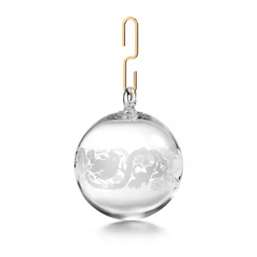 Tiffany Heritage:Etched Ornament in Crystal Glass, 2