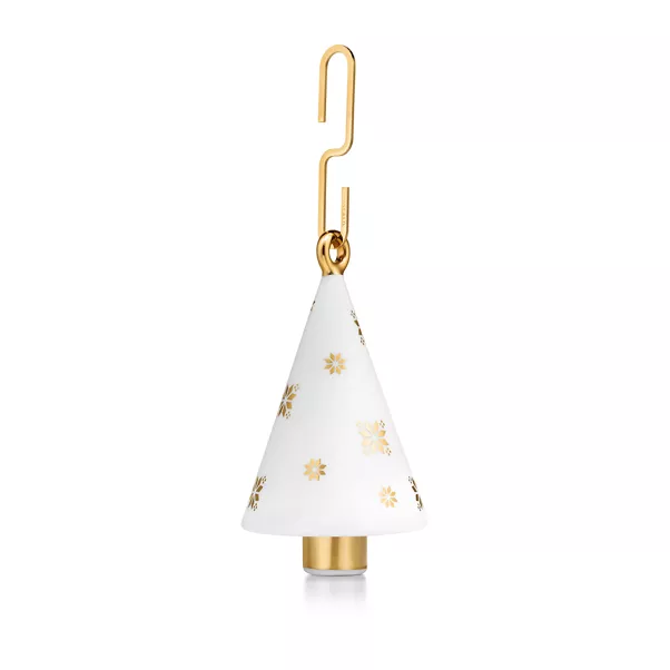 Tree Ornament in Multicolored Bone China