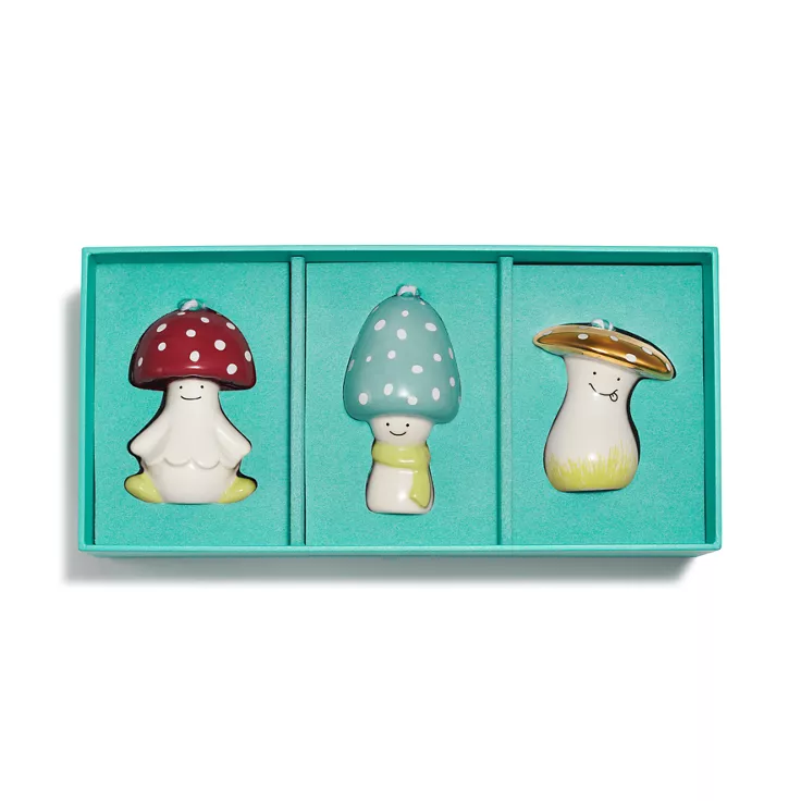 Tiffany Home Essentials:Tannenbaumschmuck „Pilz“ aus Ton, 3er-Set, 2