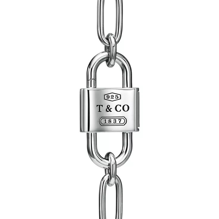 Tiffany 1837&reg;:Large Double Lock Necklace in Sterling Silver, 5