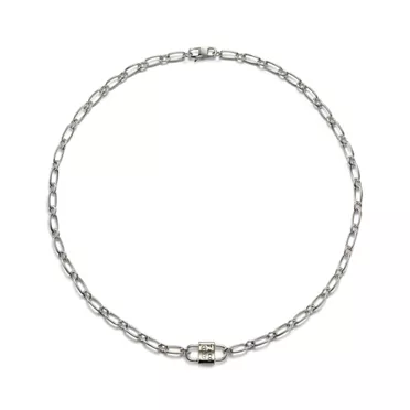 Tiffany 1837®:Small Double Lock Necklace in Sterling Silver, 3