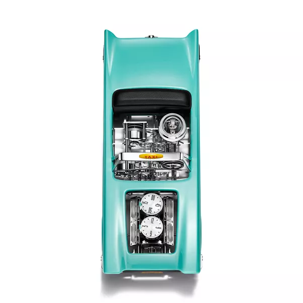 Clock in Aluminum with Tiffany Blue® Paint