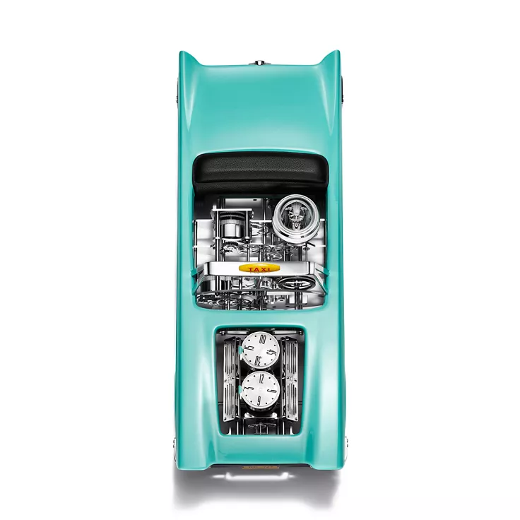 Tiffany Taxi:Clock in Aluminum with Tiffany Blue® Paint, 1