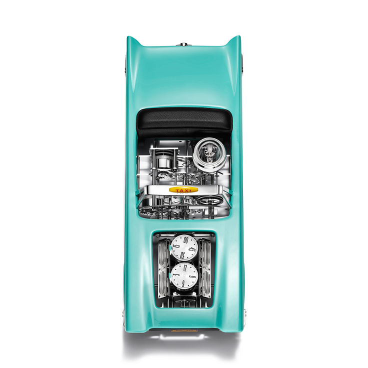 Tiffany Taxi:Clock in Aluminum with Tiffany Blue® Paint image number 1
