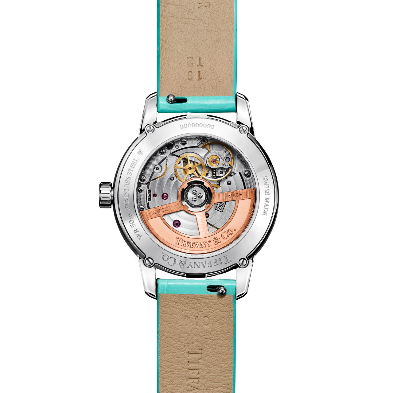 Atlas®:Mechanische 34-mm-Mondphasenuhr aus Edelstahl mit Diamanten Bildnummer 3