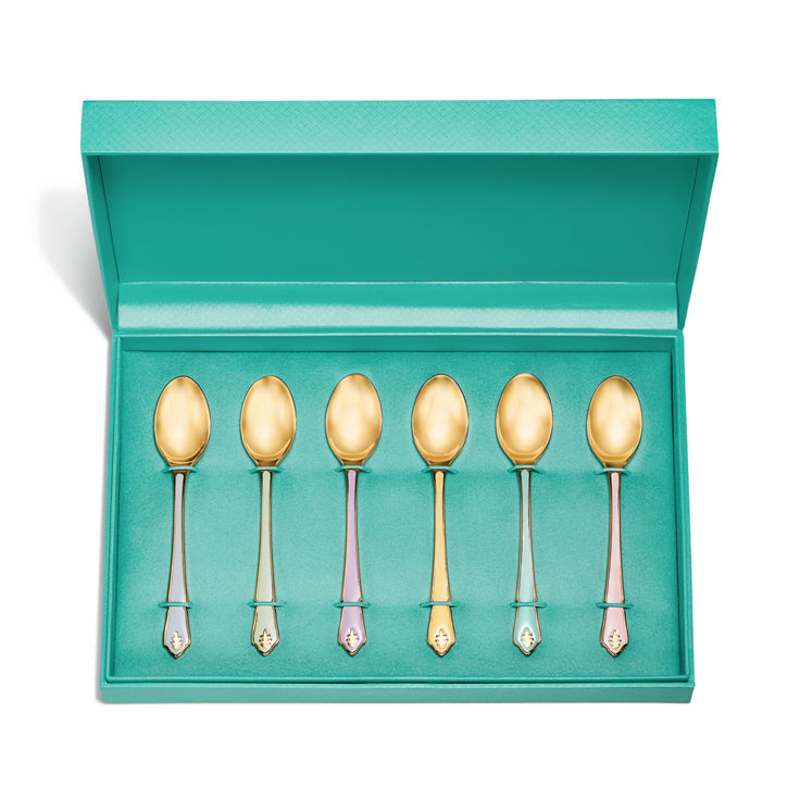 Tiffany & Co. x Fondation César:Coffee Spoons Set of Six, in Gold-plated Brass image number 1